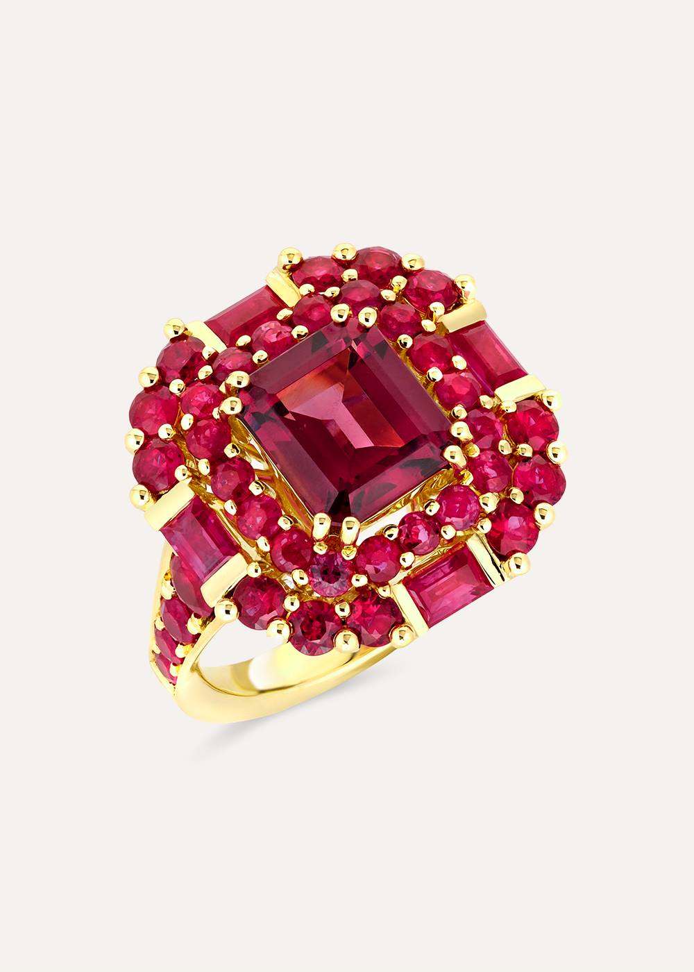 Carmen Rhodolite, Garnet & Ruby Ring