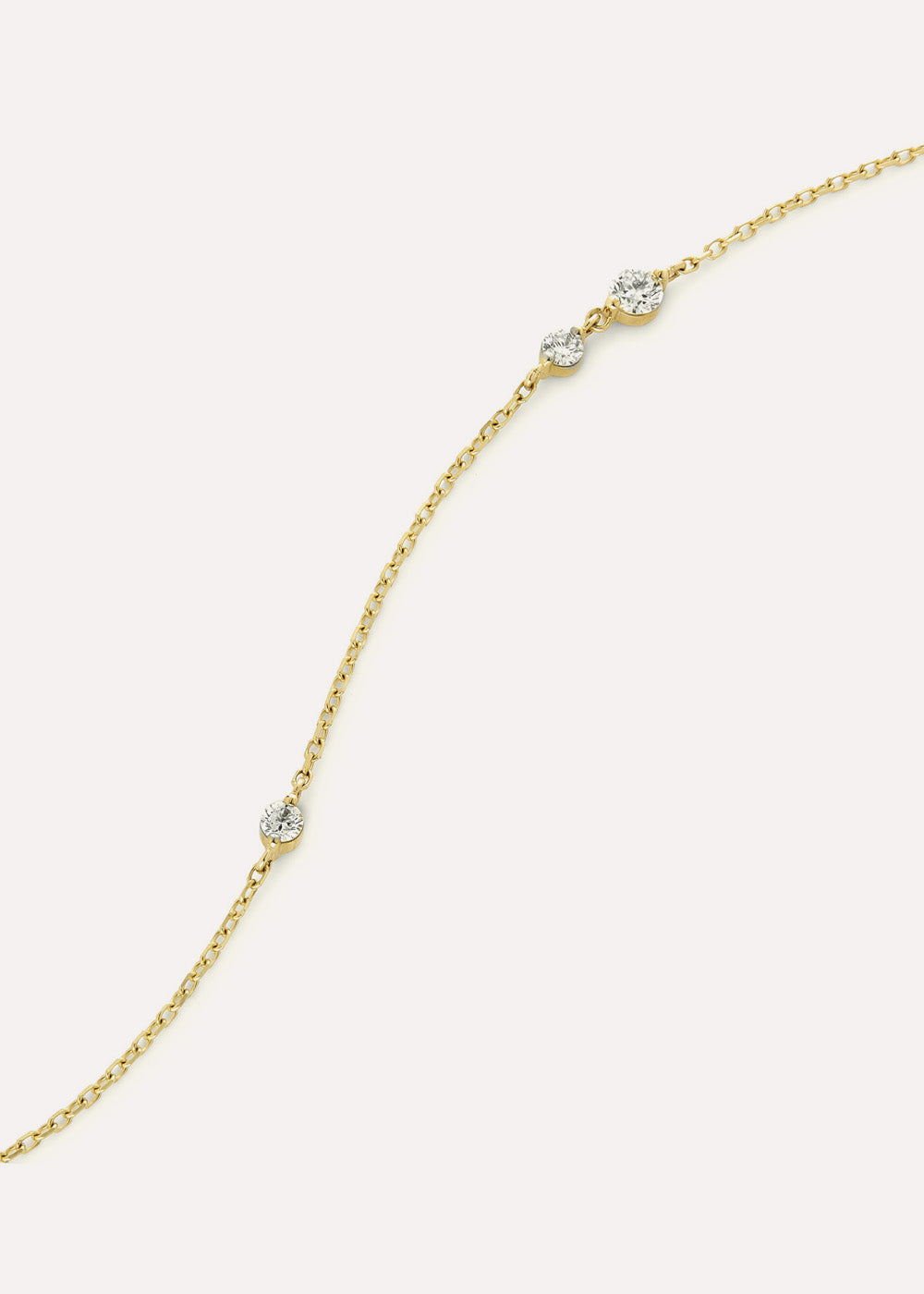Shuga Asymmetric Lab-Grown Diamond Anklet