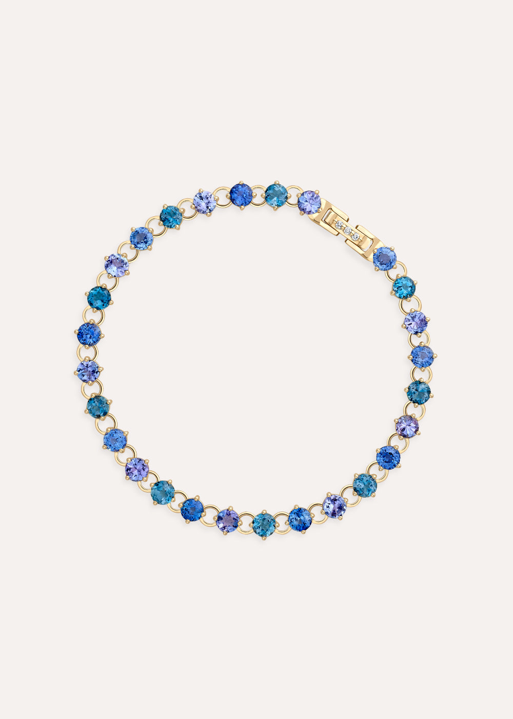 Shuga 4mm Blue Precious Gemstone Tennis Bracelet
