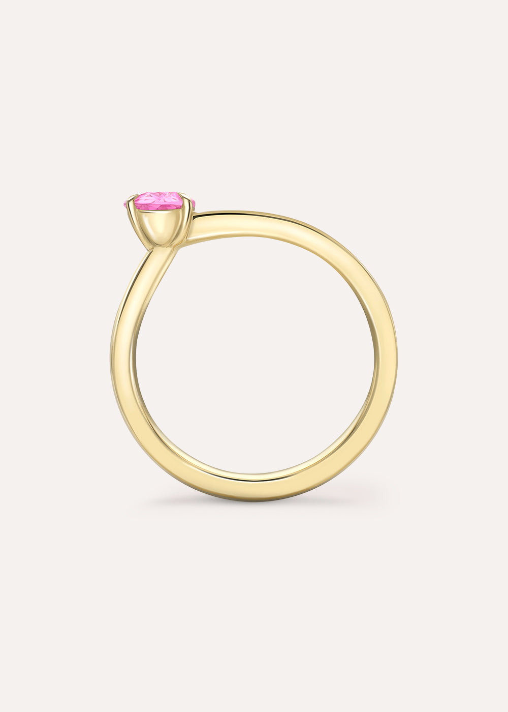 Bit on the Side Pink & Orange Sapphire Ring