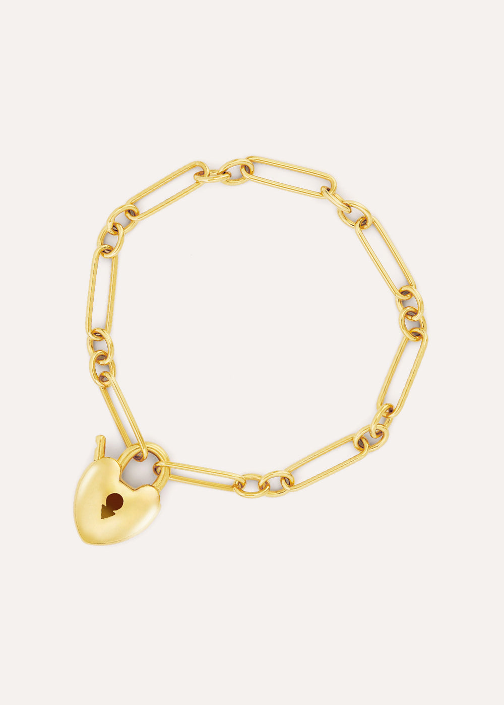 Padlock Heart Chain Bracelet
