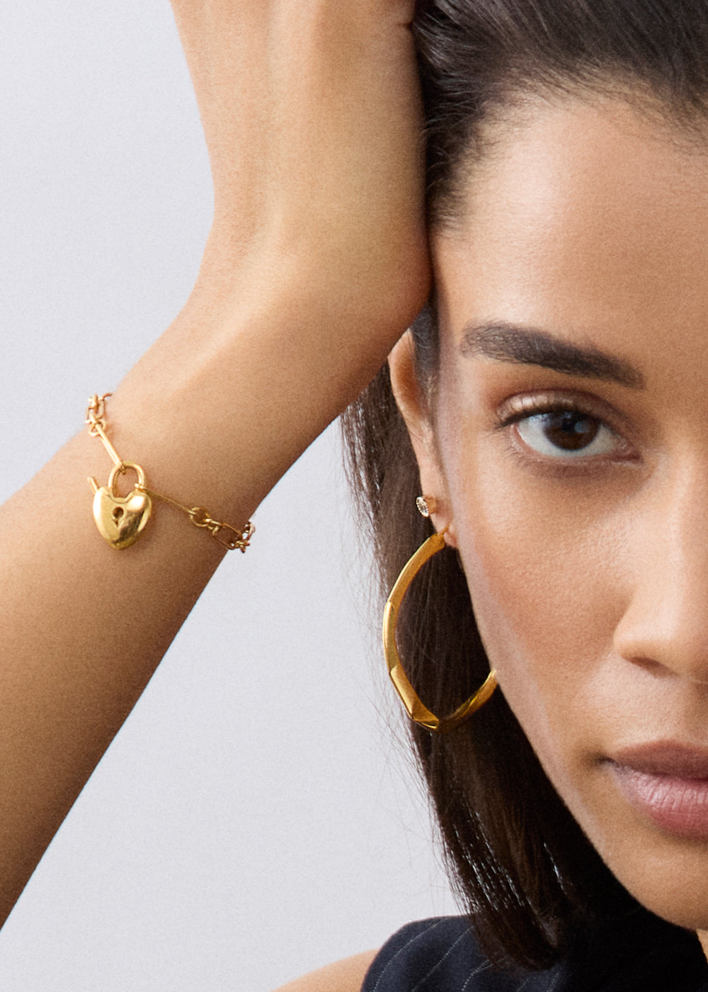 Padlock Heart Chain Bracelet