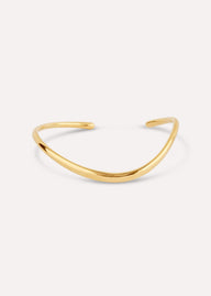 Wave Cuff - 18K Gold Vermeil