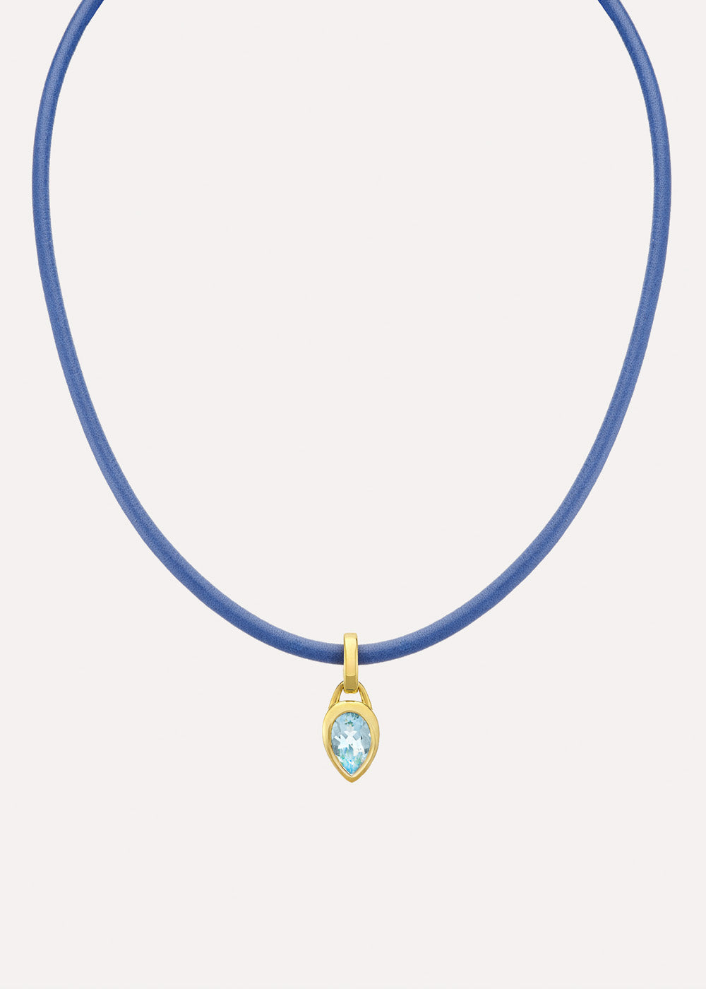 Paloma Pear Sky Blue Topaz Charm