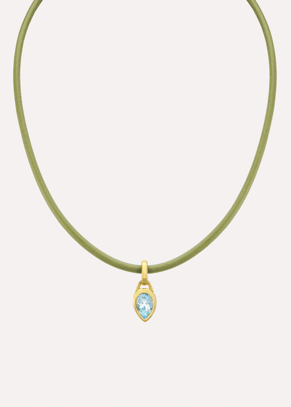 Paloma Pear Sky Blue Topaz Charm