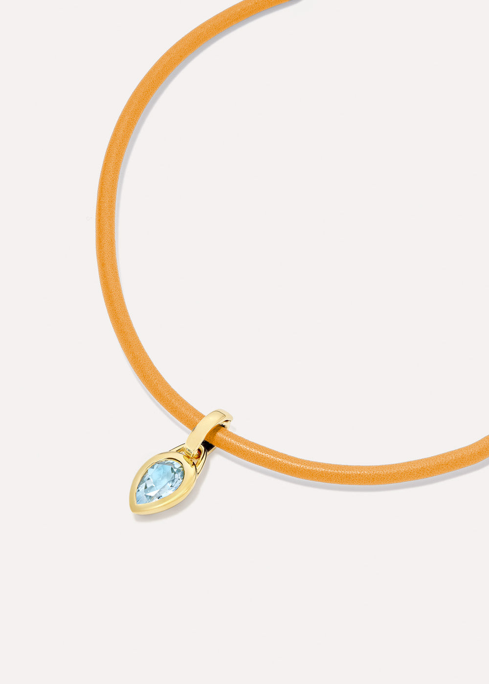 Paloma Pear Sky Blue Topaz Charm