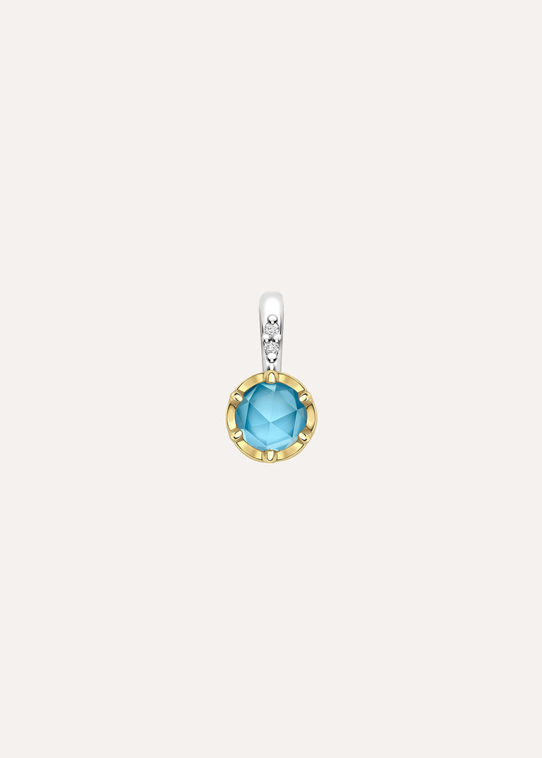 Aquamarine March Birthstone Charm