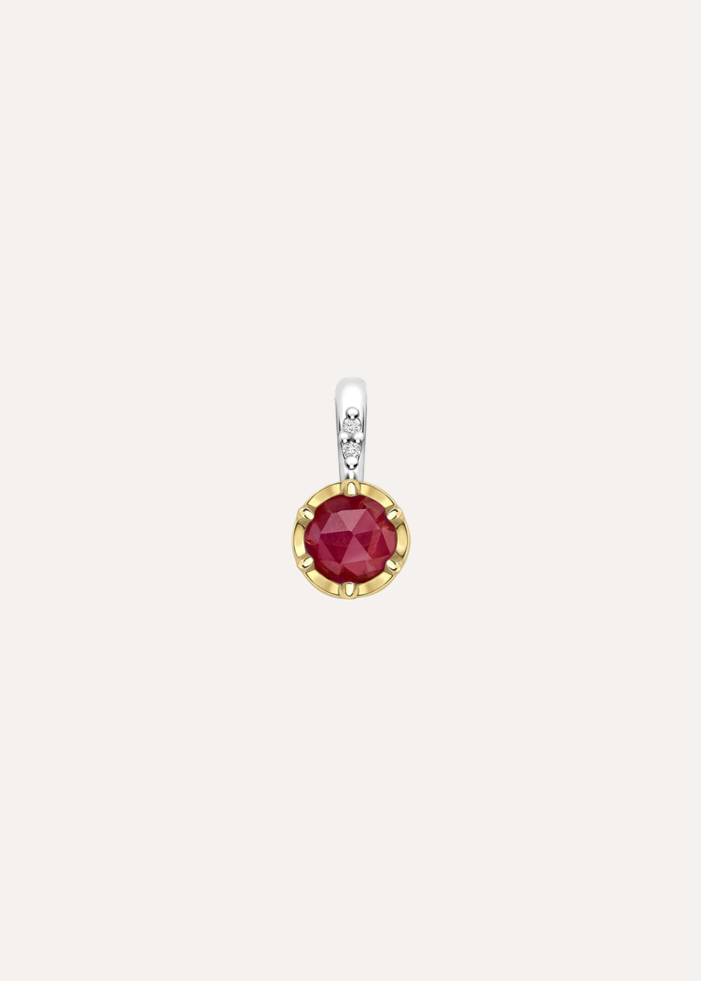 Ruby July Birthstone Charm