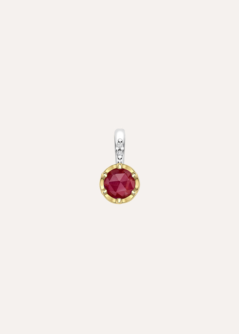 Ruby July Birthstone Charm