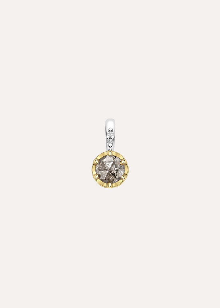 White Sapphire April Birthstone Charm