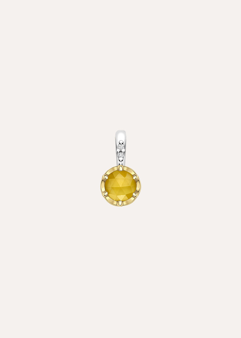 Lemon Quartz November Birthstone Charm