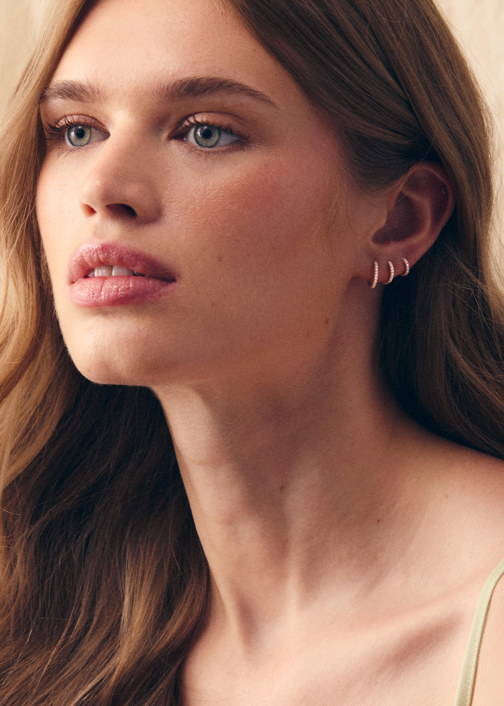 Medium Lab-Grown Diamond Huggie Hoop Earrings
