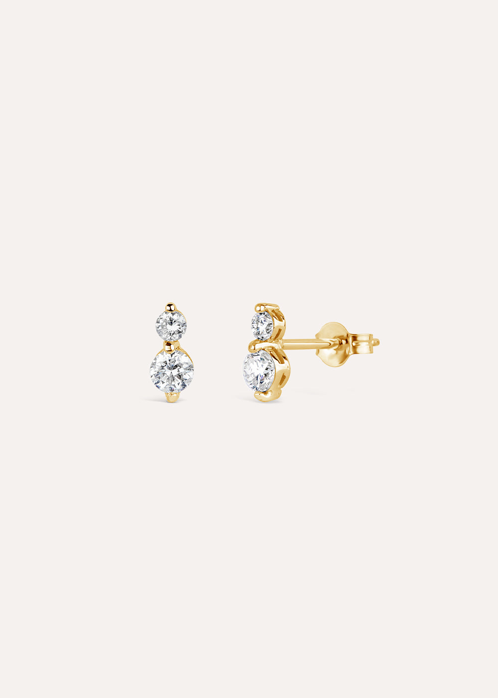 Shuga Double Diamond Stud Earrings