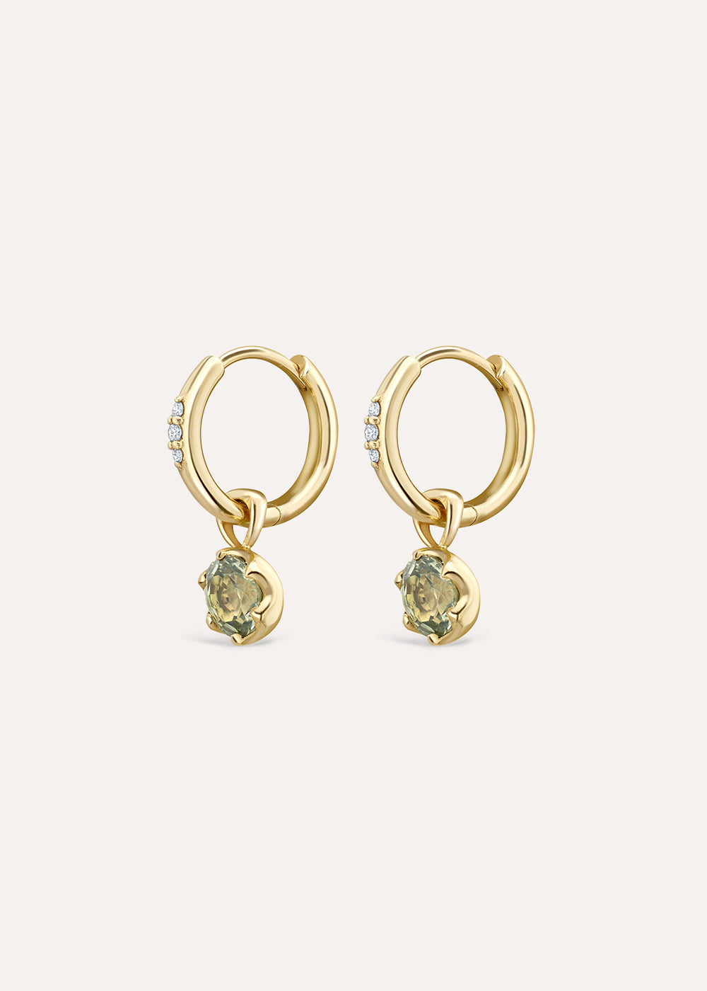 Elyhara Green Sapphire Drop Earrings