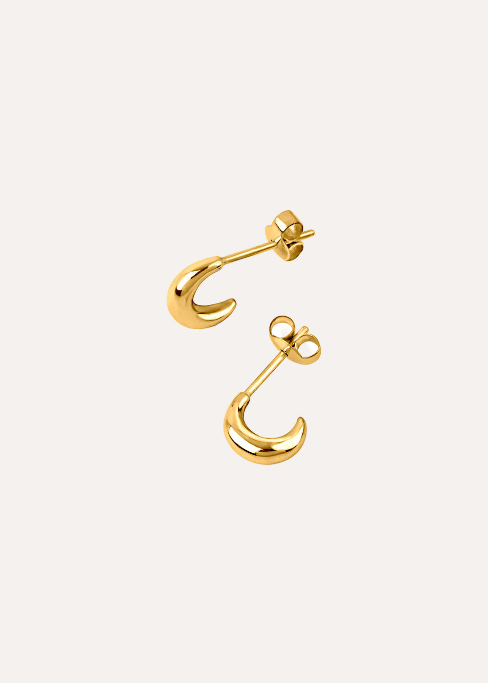 Bijou Crescent Mini Hoop Earrings