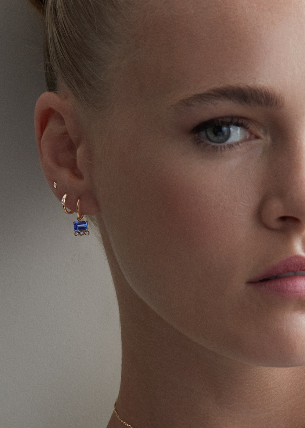 Betony Tanzanite & Lab-Grown Diamond Drop Earrings