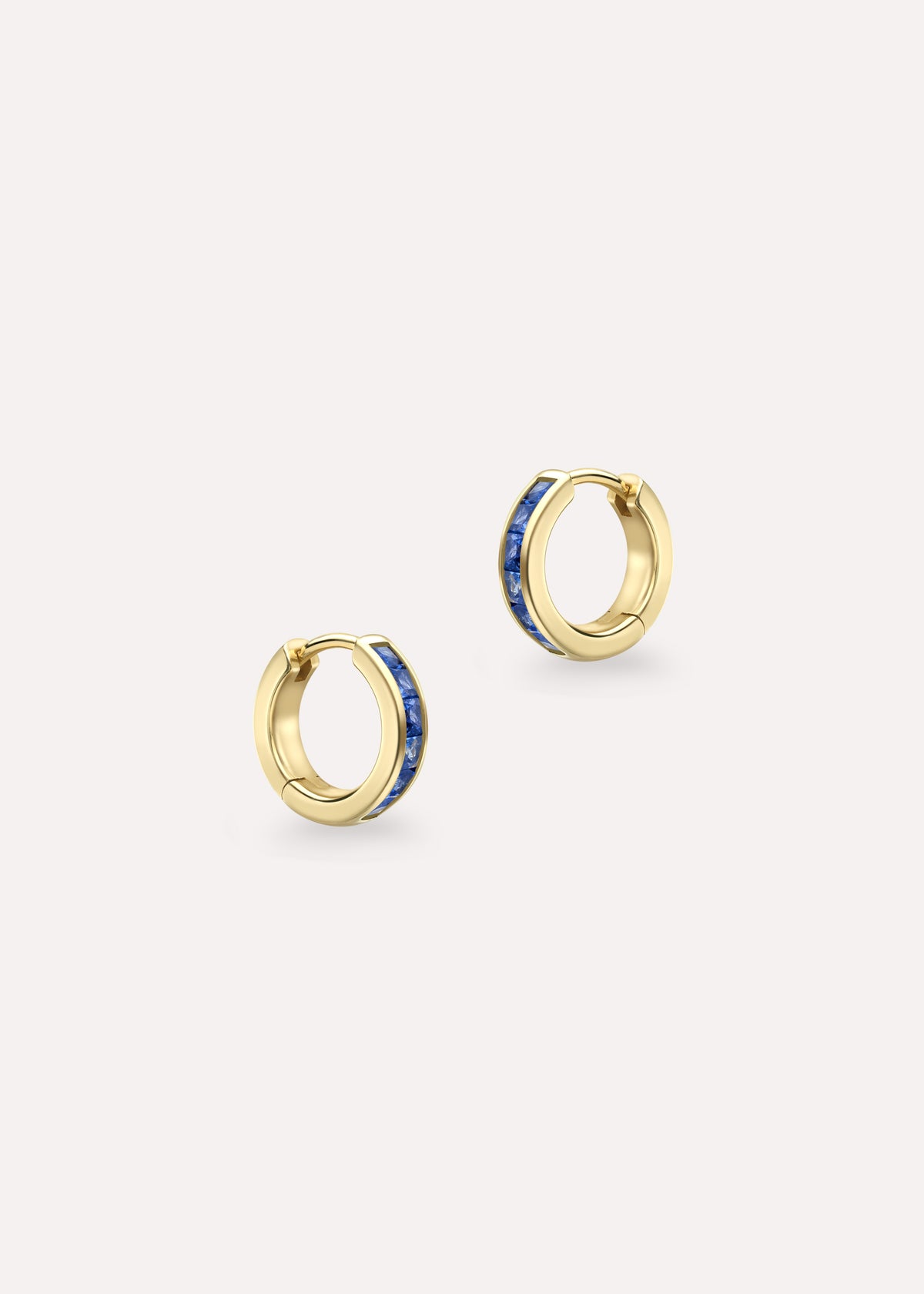 Brightside Blue Sapphire Hoop Earrings