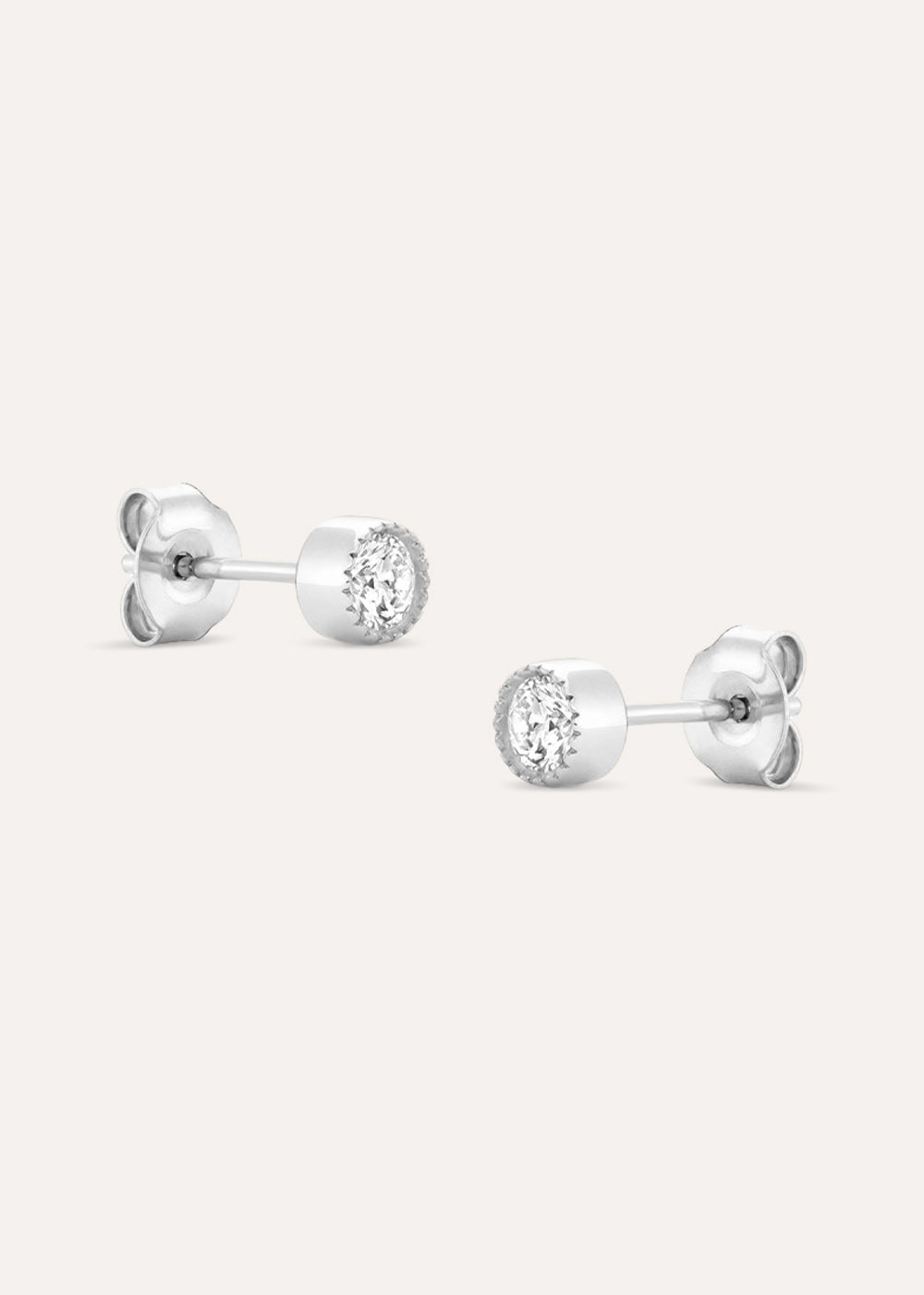 Jasmine Lab-Grown Diamond Solitaire Stud Earrings