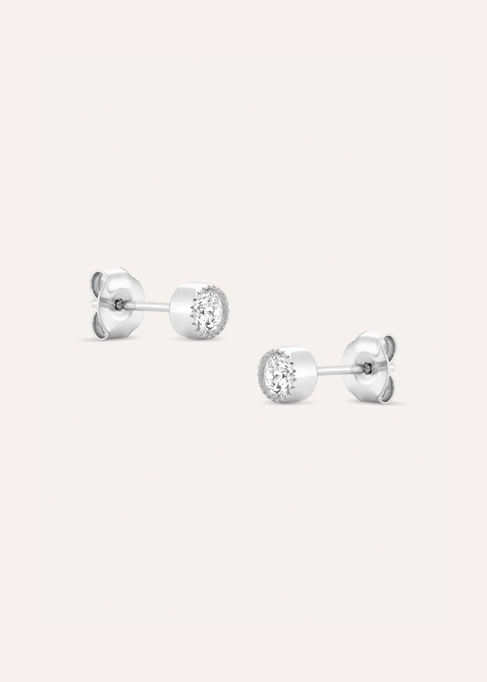 Jasmine Lab-Grown Diamond Solitaire Stud Earrings