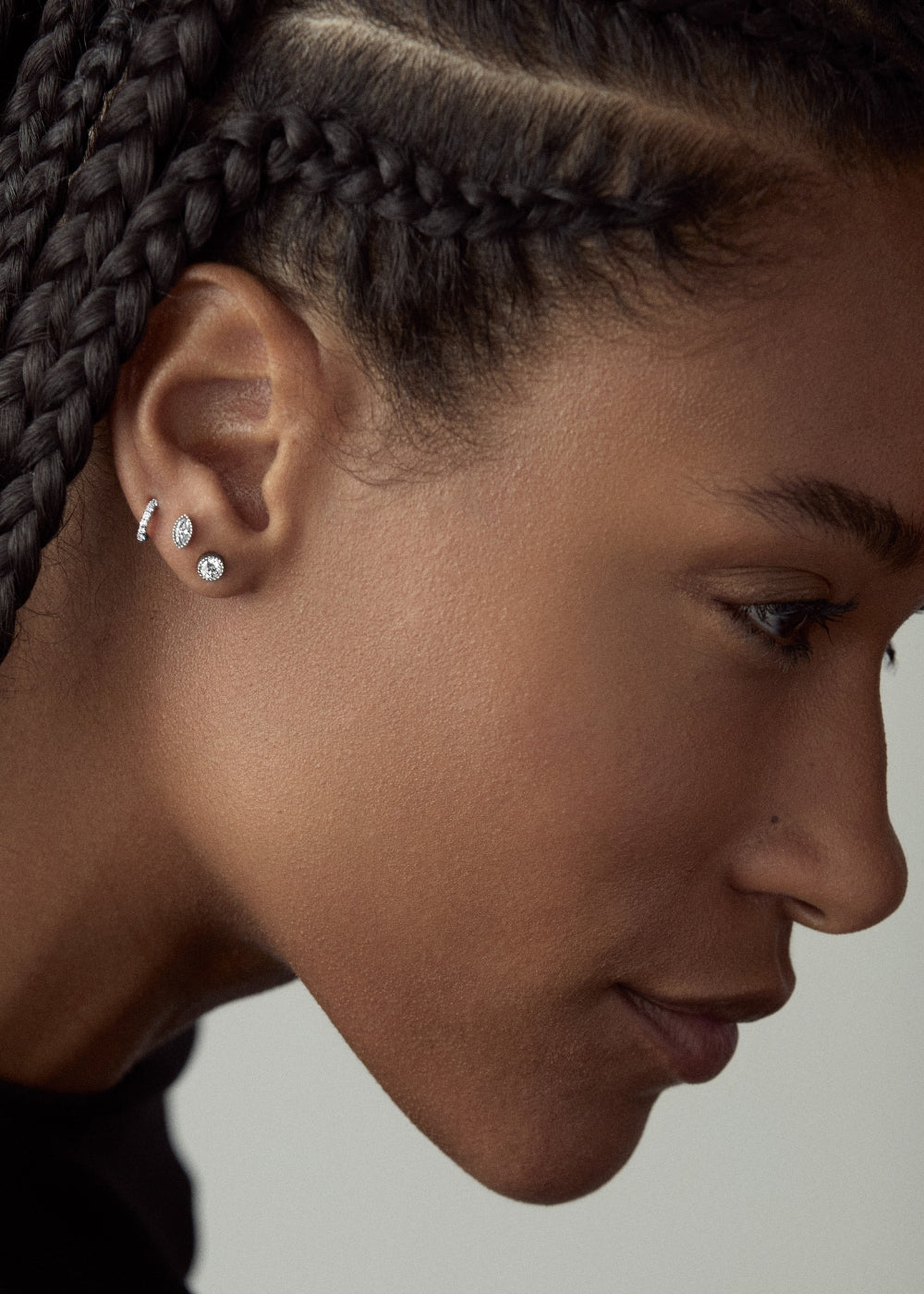 Jasmine Lab-Grown Diamond Solitaire Stud Earrings