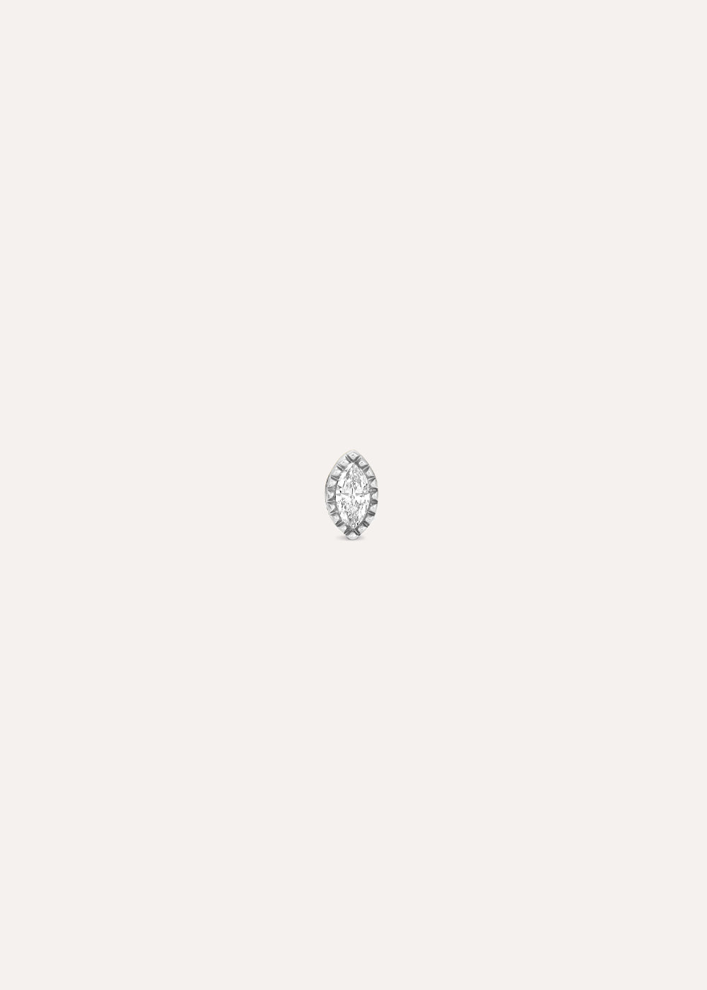 Single Jasmine Mini Lab-Grown Marquise Diamond Stud Earring