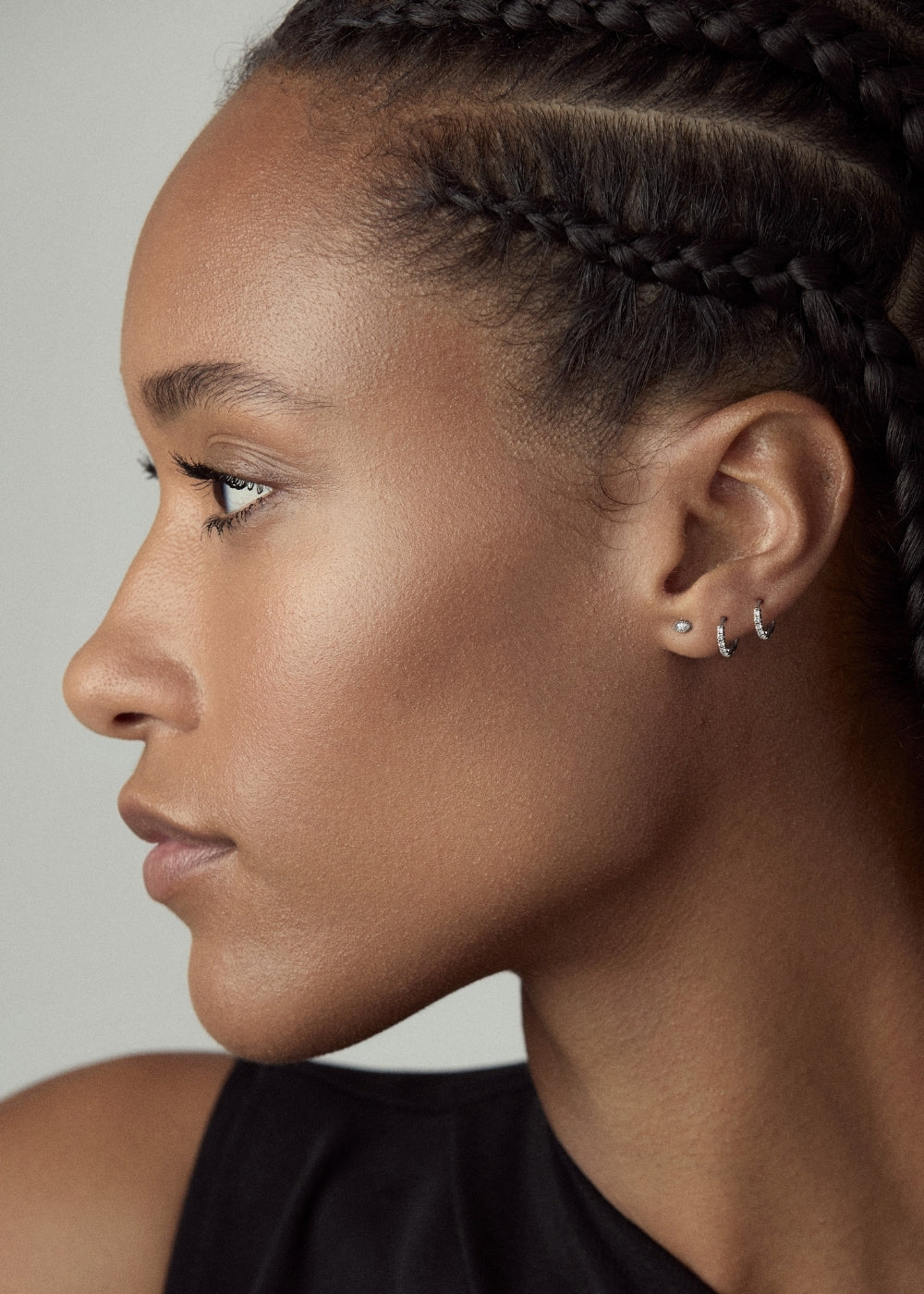 Single Jasmine Mini Lab-Grown Marquise Diamond Stud Earring