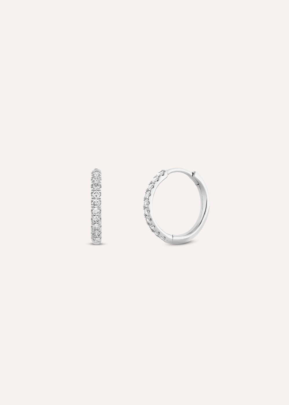 Medium Lab-Grown Diamond Huggie Hoop Earrings