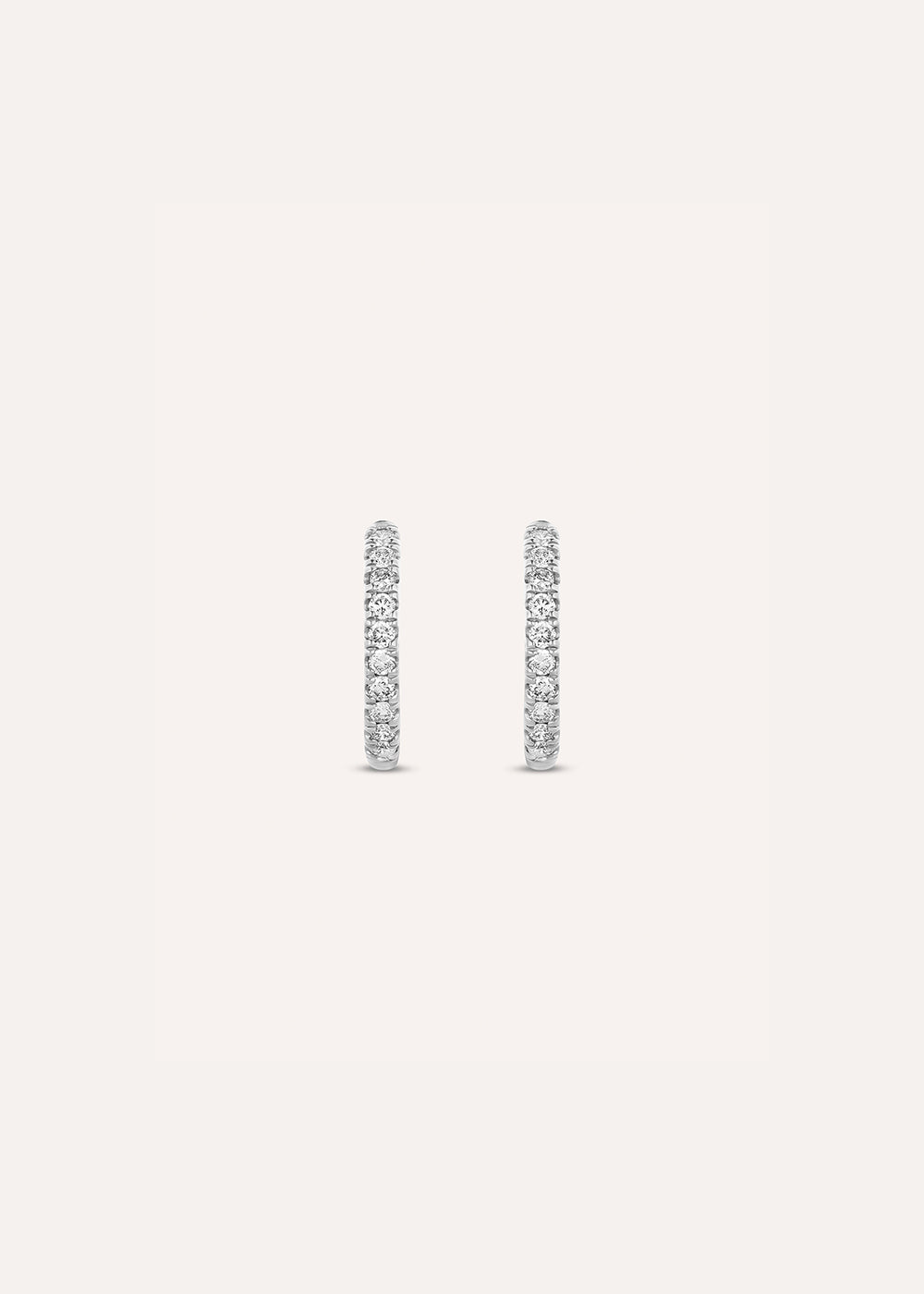 Medium Lab-Grown Diamond Huggie Hoop Earrings