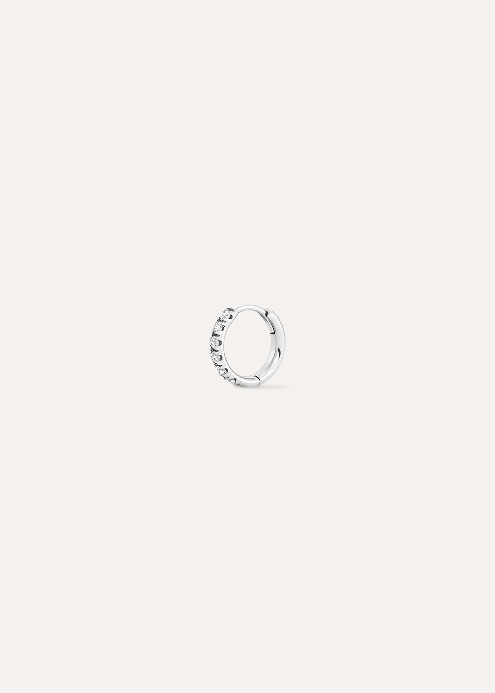 Single Jasmine Mini Lab-Grown Diamond Huggie Hoop Earring