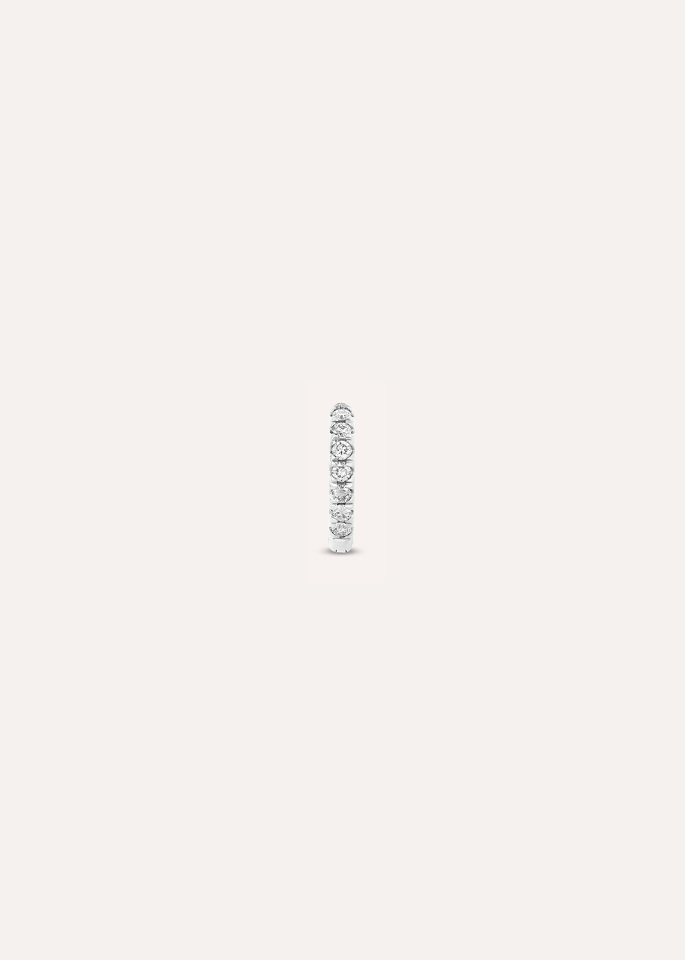 Single Small Lab-Grown Diamond Huggie Hoop Earring
