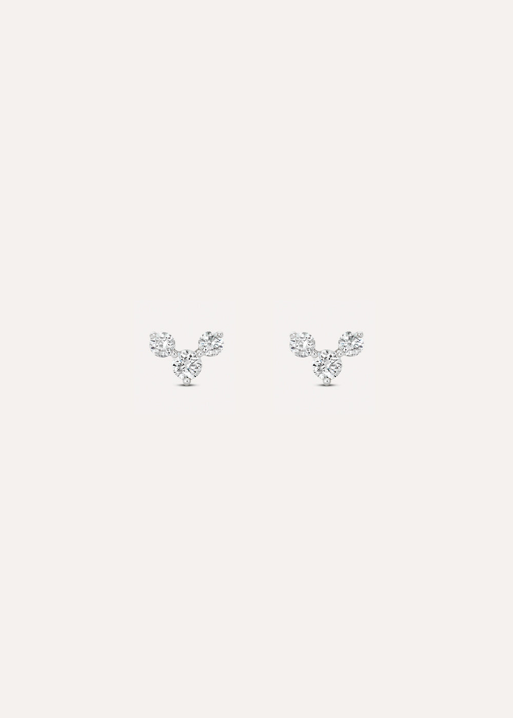 Shuga Chevron Lab-Grown Diamond Stud Earrings