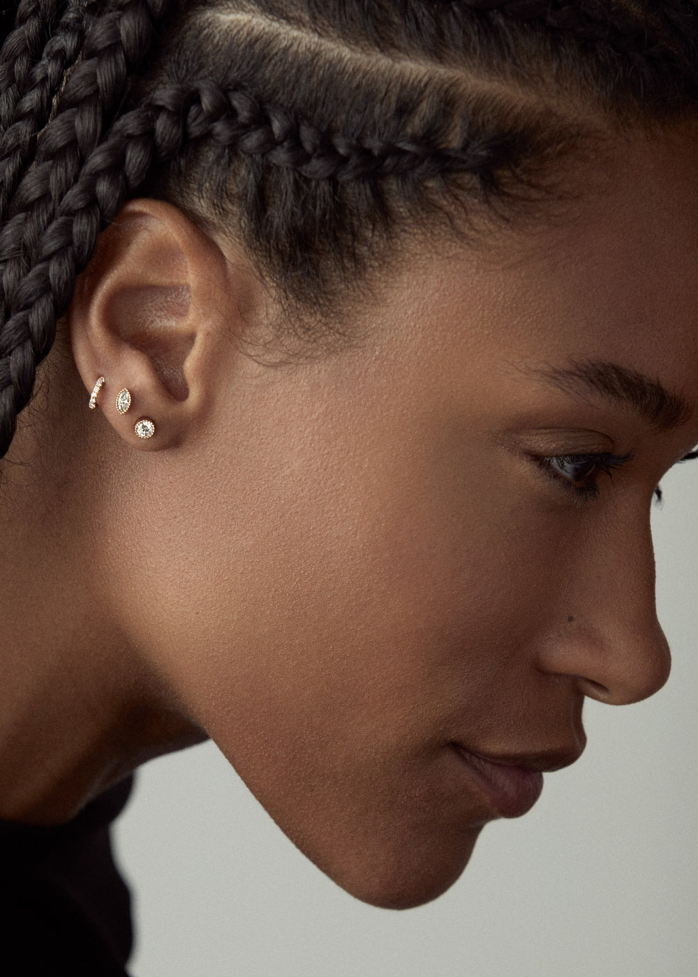 Jasmine Lab-Grown Marquise Diamond Stud Earrings