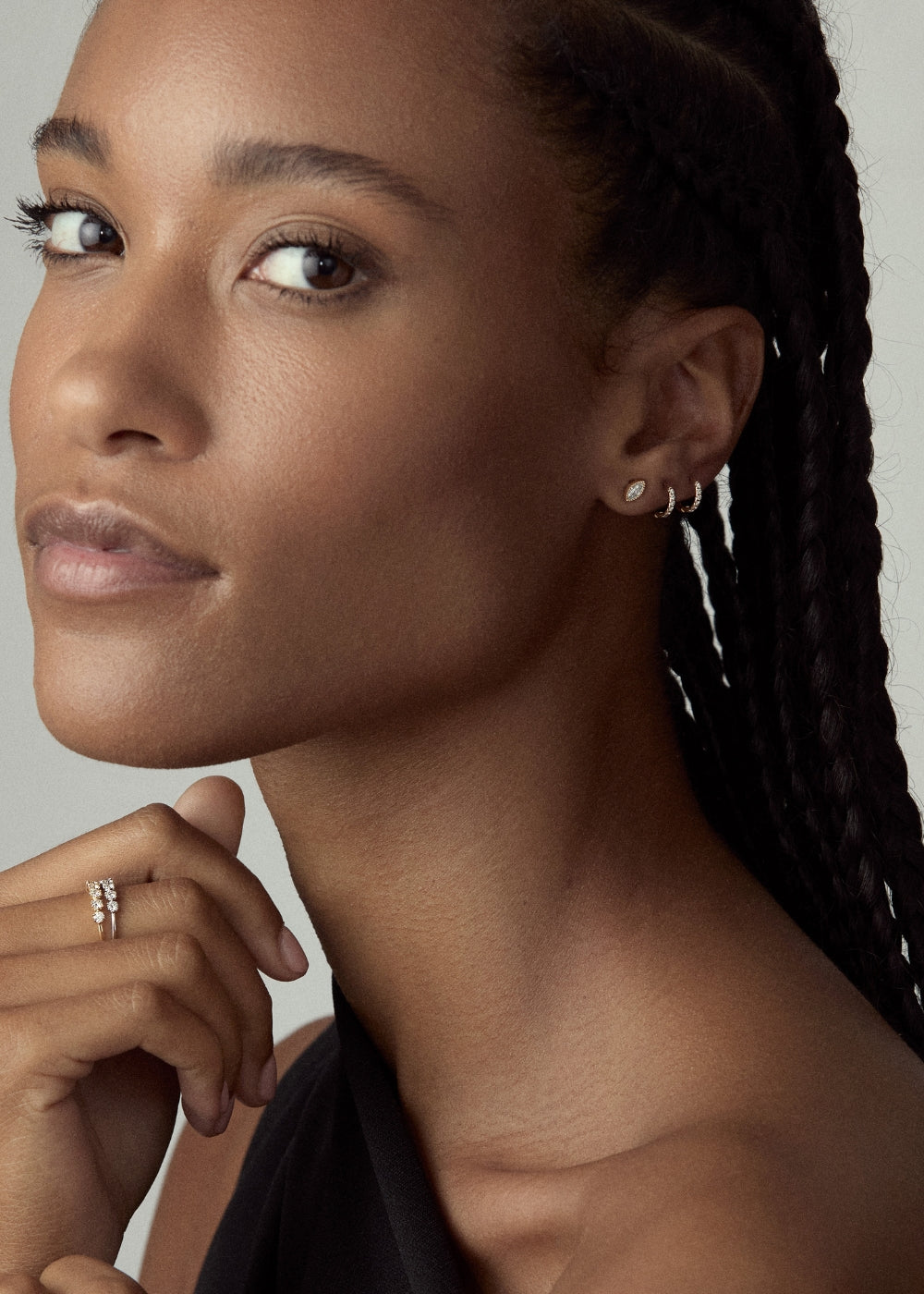 Jasmine Lab-Grown Marquise Diamond Stud Earrings