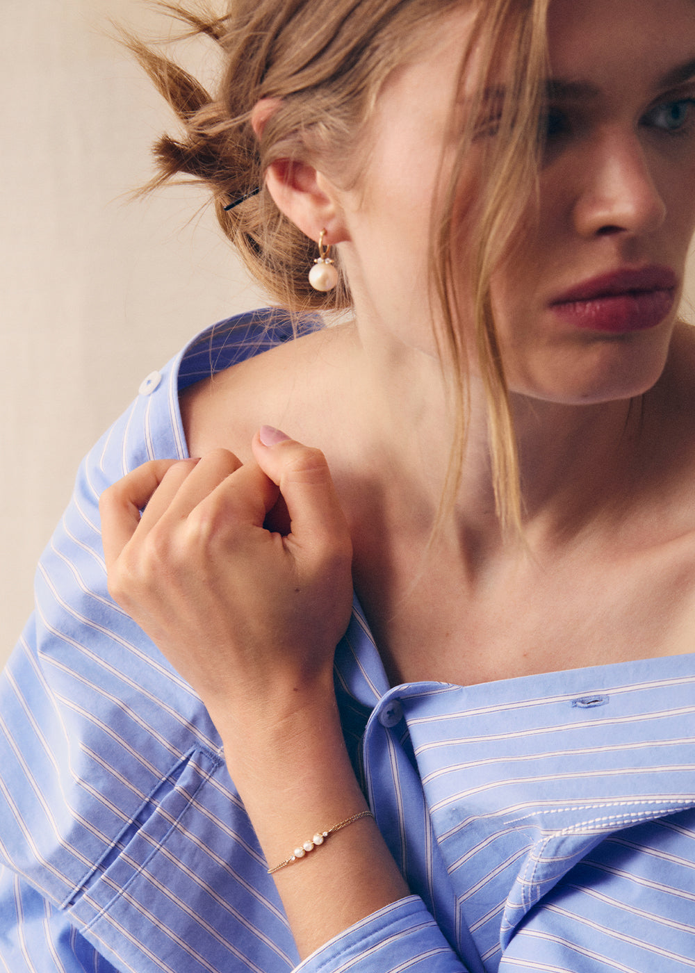 Shuga Large Pearl Drop Earrings