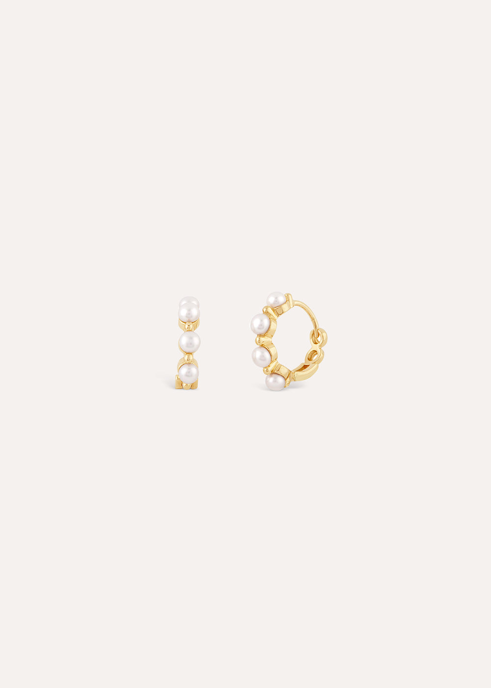 Shuga Pearl Huggie Hoop Earrings