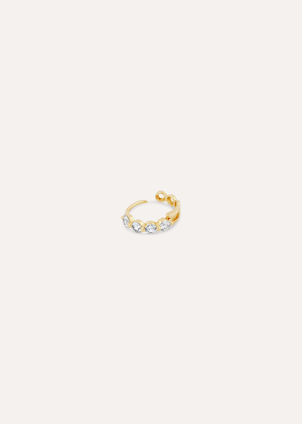 Single Shuga Lab-Grown Diamond Huggie Hoop Earring