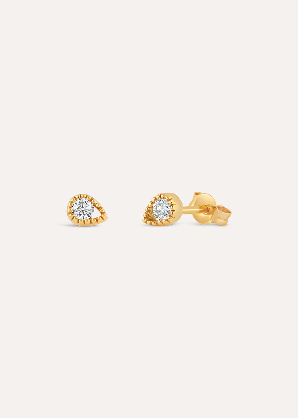 Jasmine Lab-Grown Diamond Teardrop Stud Earrings