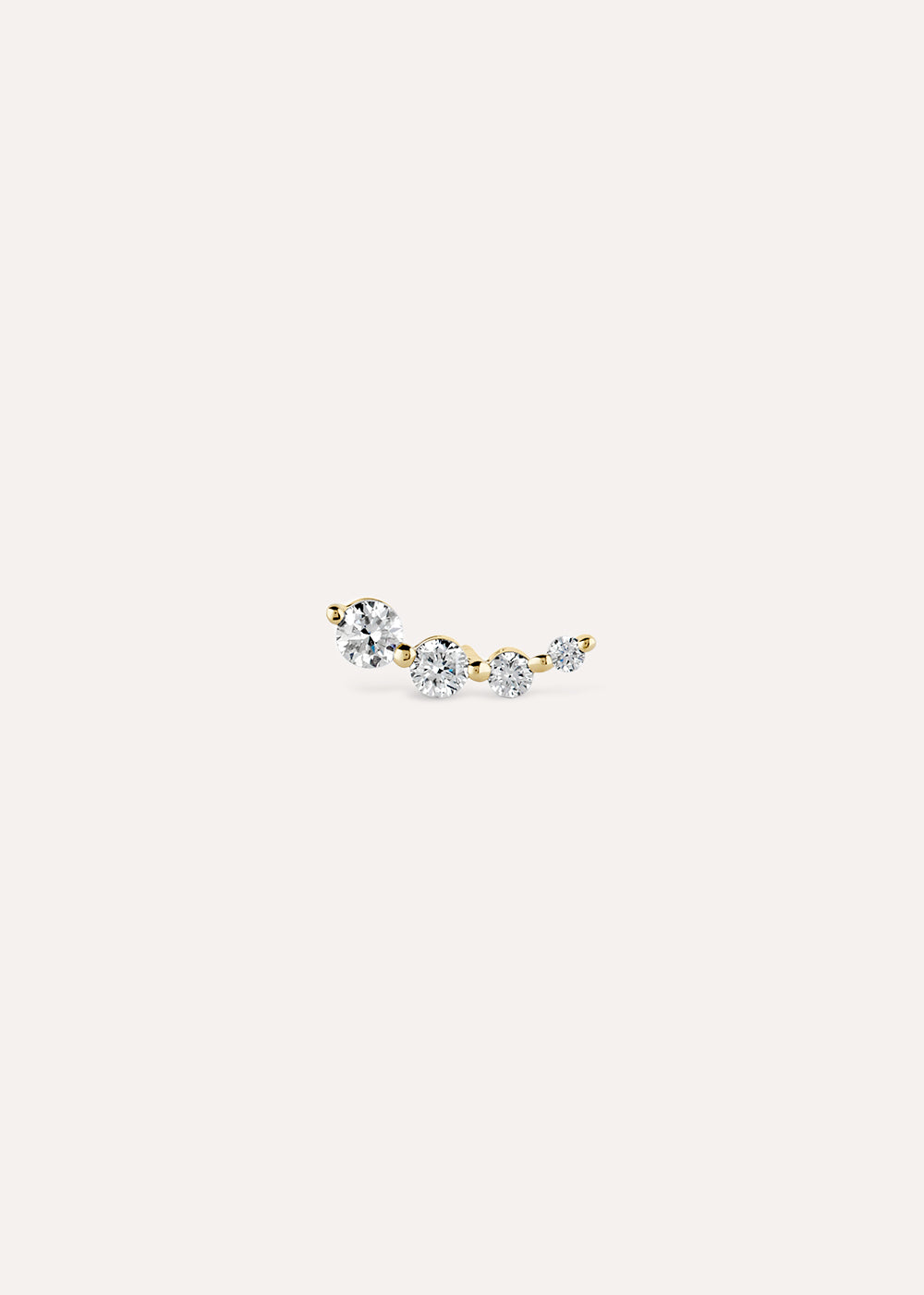 Single Shuga Lab-Grown Diamond Crawler Stud Earring