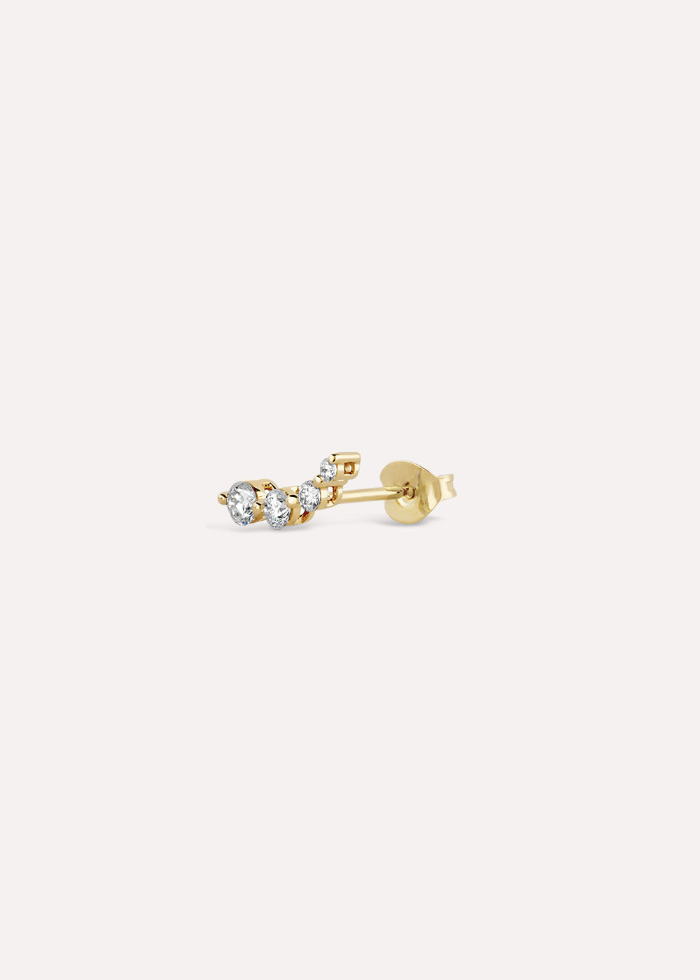 Single Shuga Lab-Grown Diamond Crawler Stud Earring