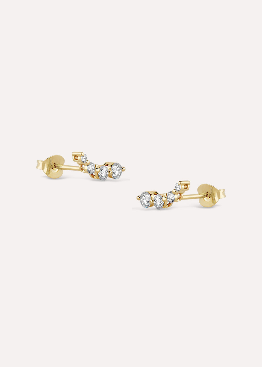 Shuga Lab-Grown Diamond Crawler Stud Earrings