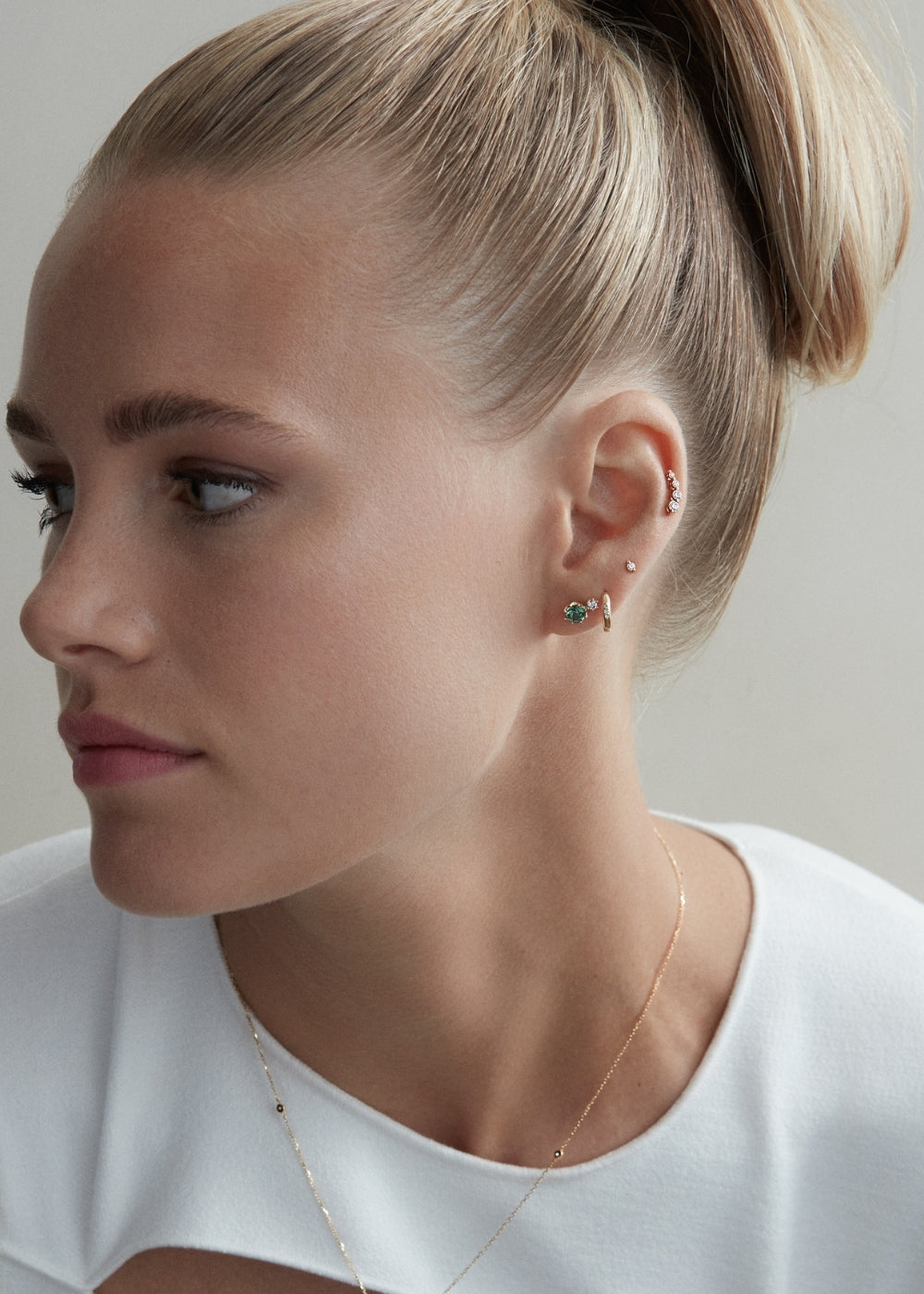 Shuga Lab-Grown Diamond Crawler Stud Earrings