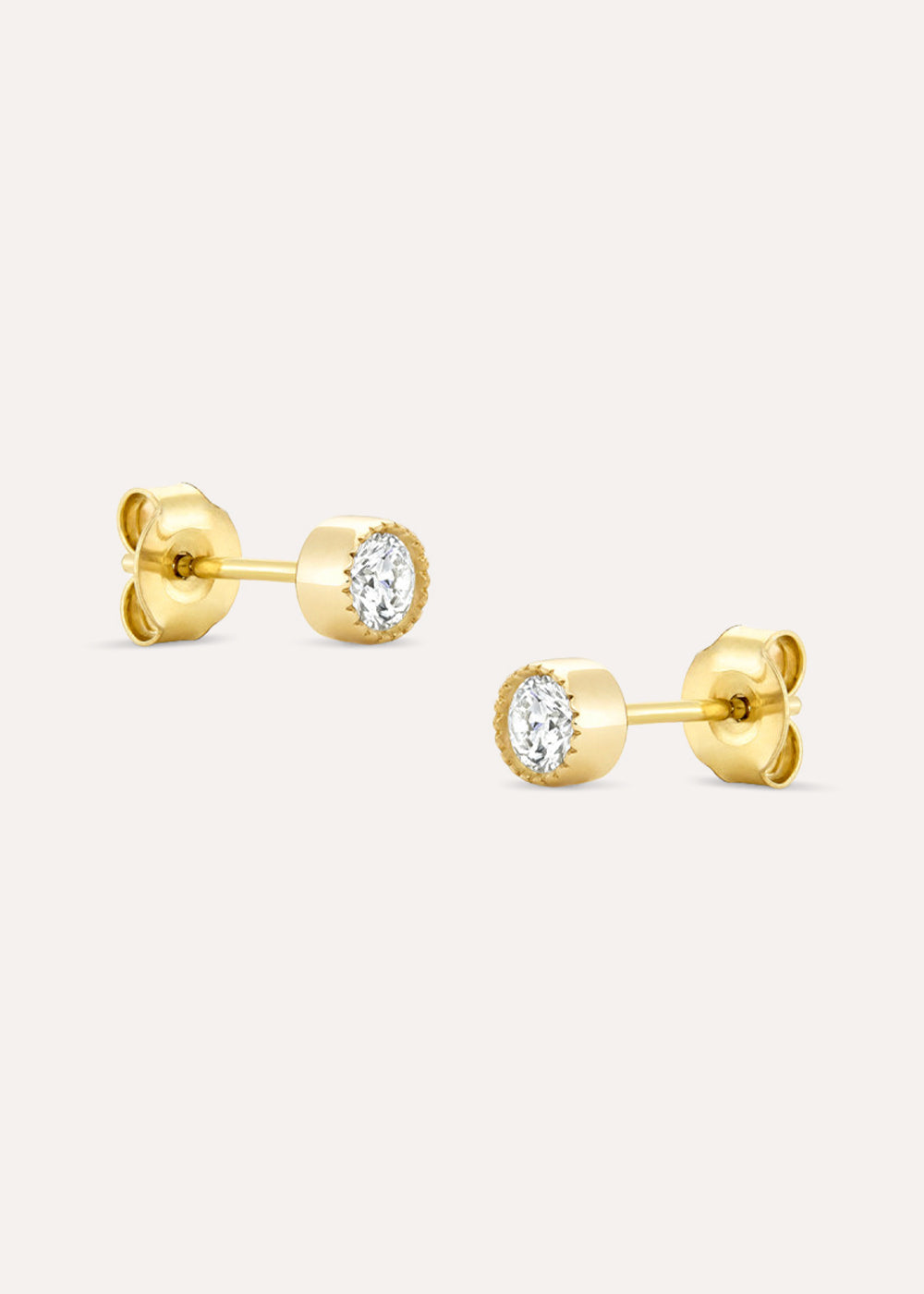 Jasmine Lab-Grown Diamond Solitaire Stud Earrings