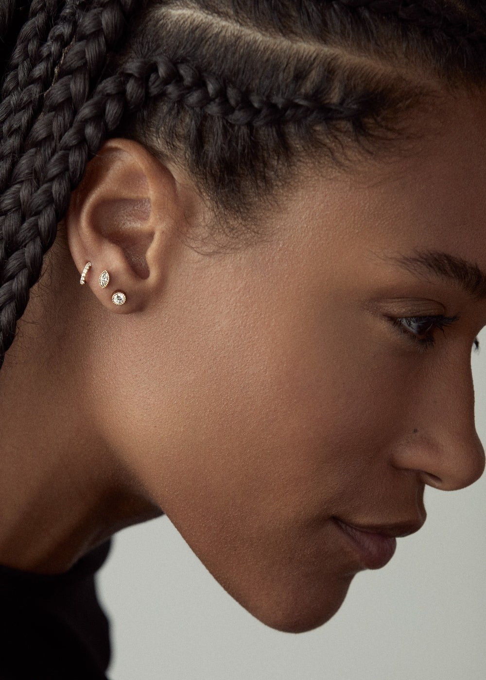 Jasmine Lab-Grown Diamond Solitaire Stud Earrings