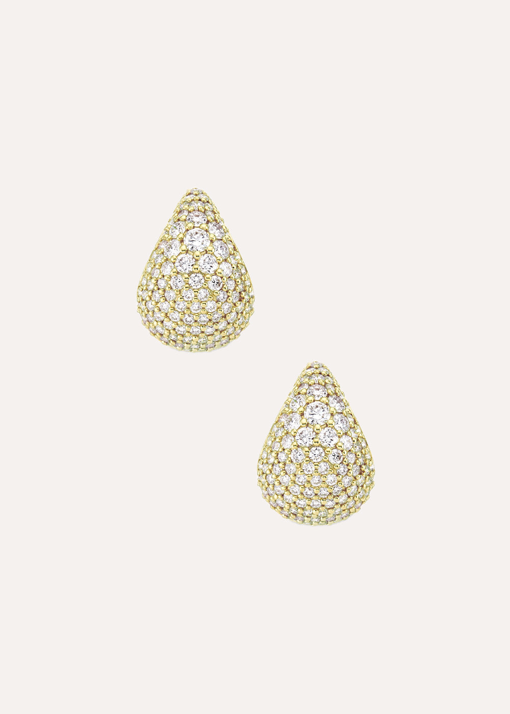 Scoop Large Pavé Lab-Grown Diamond Hoop Earrings
