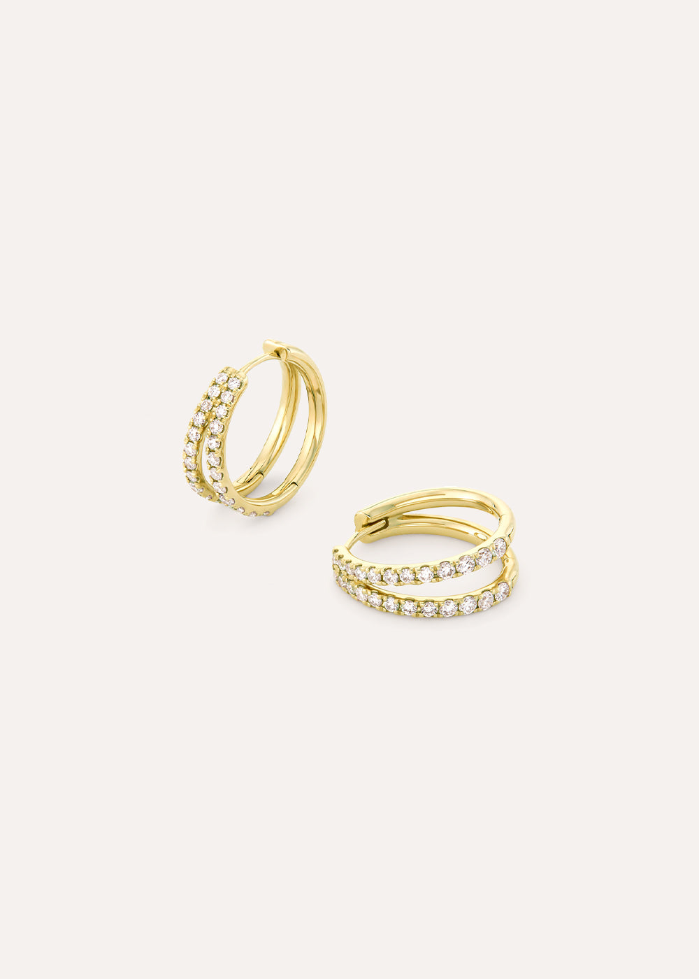 Signature Lab-Grown Diamond Duo Huggie Hoop Earrings