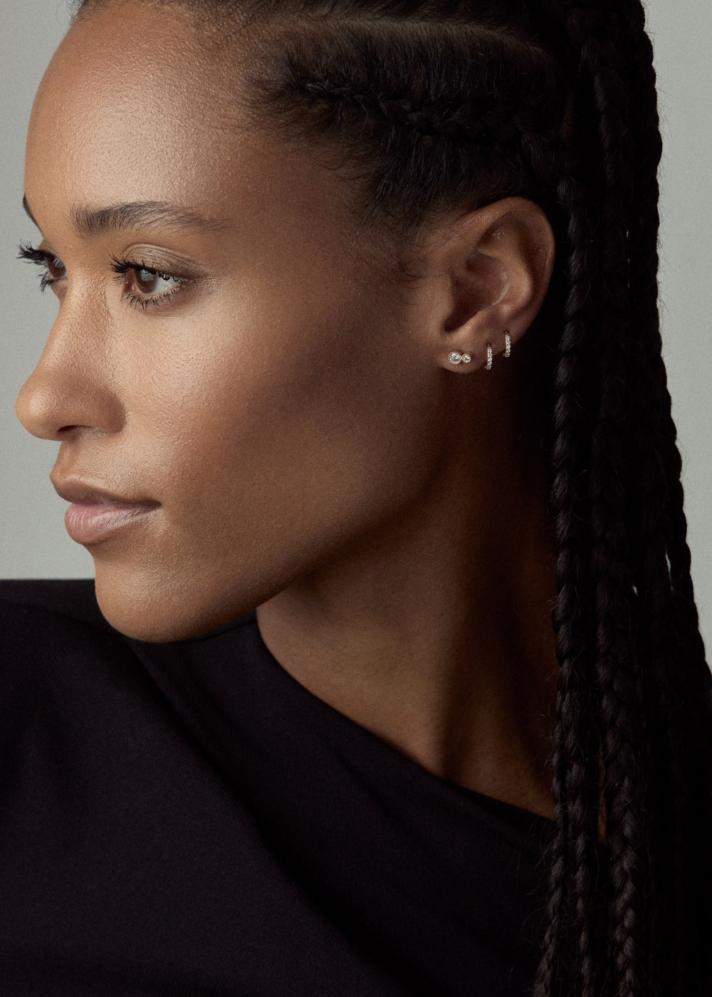 Jasmine Lab-Grown Diamond Duo Stud Earrings