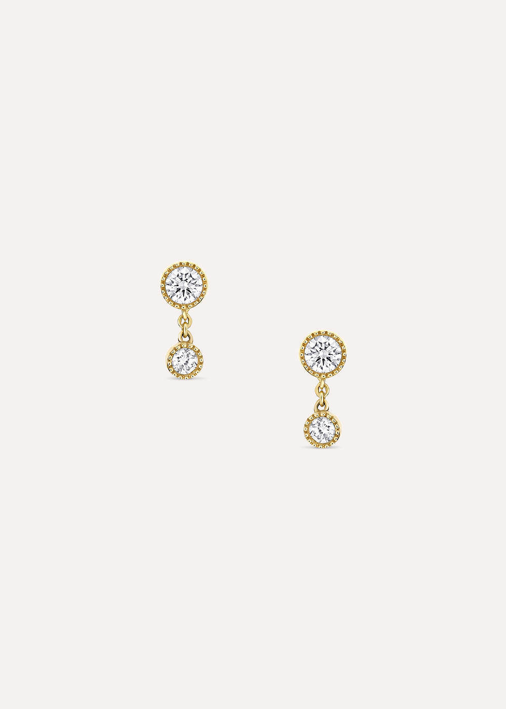 Lab-Grown Diamond Double Diamond Stud Earrings