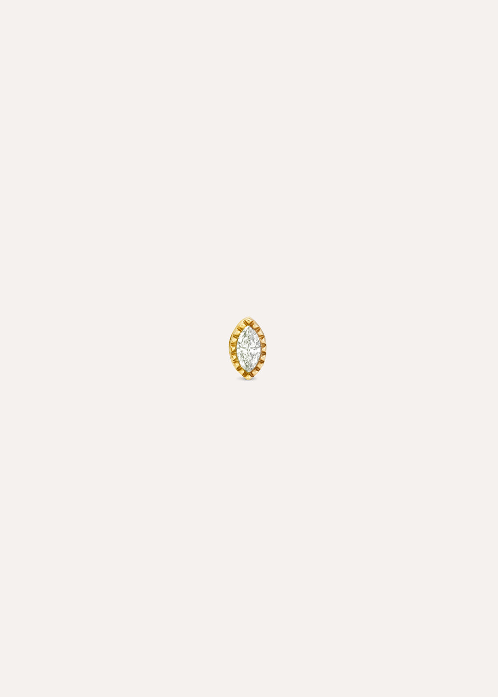 Single Jasmine Mini Lab-Grown Marquise Diamond Stud Earring