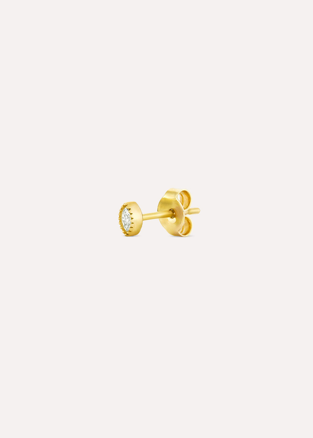 Single Jasmine Mini Lab-Grown Marquise Diamond Stud Earring