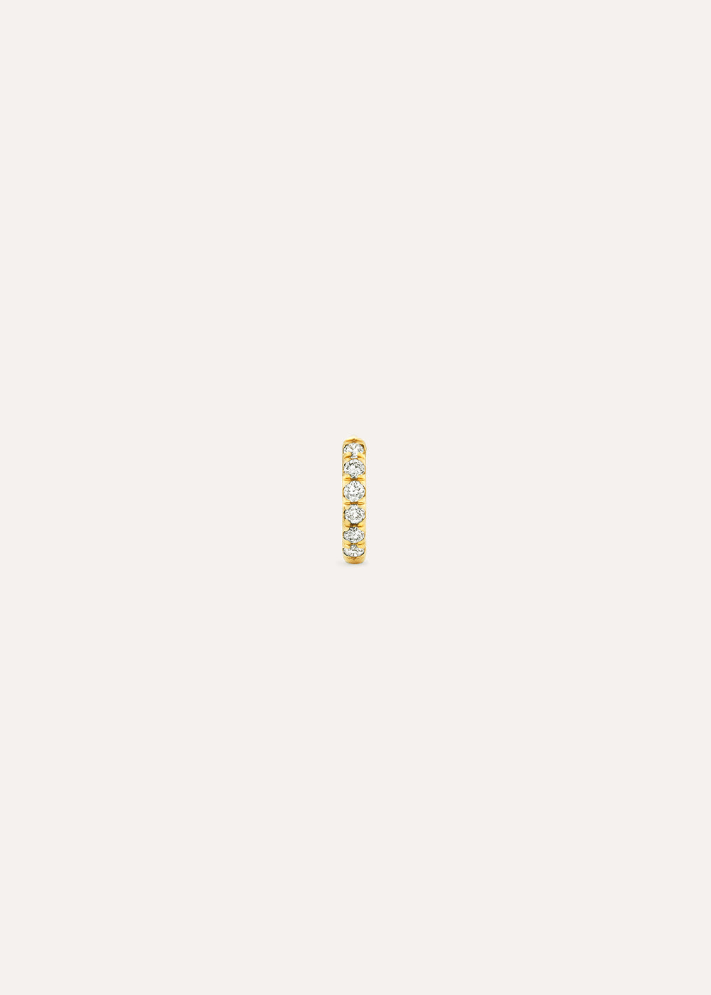 Single Jasmine Mini Lab-Grown Diamond Huggie Hoop Earring